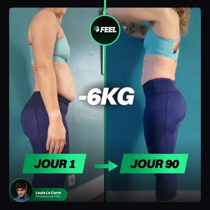 Éléonore M., avant et après FEEL