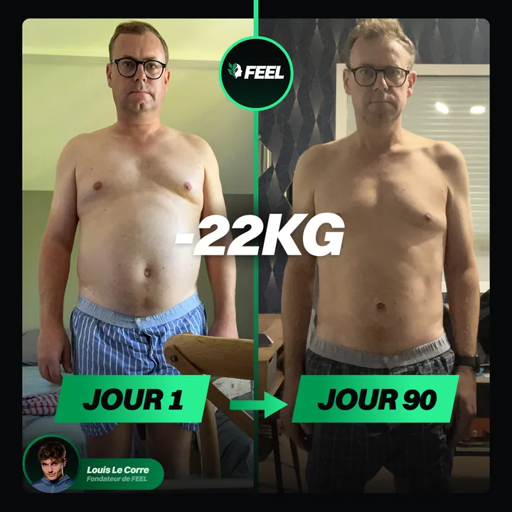 Guillaume D., avant et après FEEL