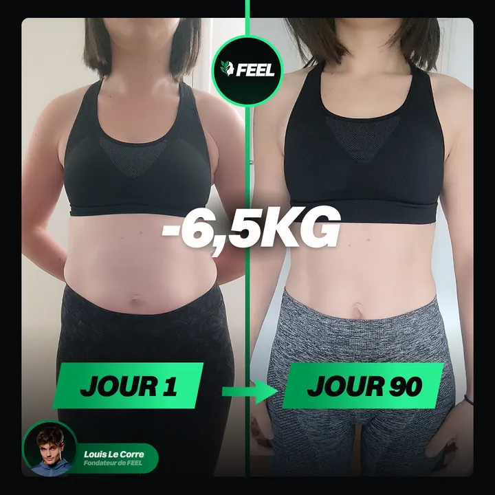 Mélissa C., avant et après FEEL
